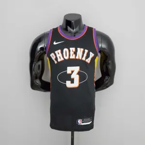 2022 Season Paul #3 Suns City Edition Black NBA Jersey