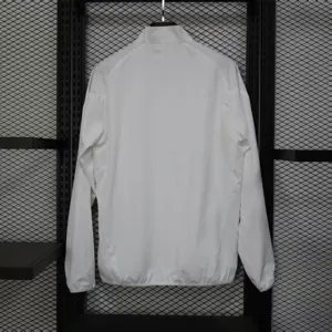 25-26 Real Madrid White Windbreaker Jacket AAAAJersey Supply Yupoo 1