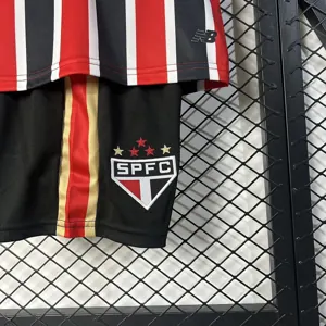 25-26 Sao Paulo Away Kid Kits Youth Apparels Soccer AAAAJersey Yupoo 4