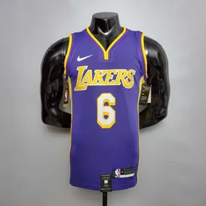 James #6 Lakers purple