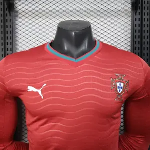 2026 World Cup Portugal Home Kit Player Version Soccer Long Sleeve Shirt AAAAJersey Supply Yupo 1
