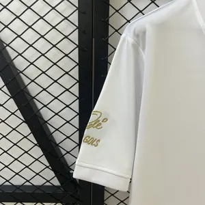 25-26 Santos Pelé White Kit Soccer T-Shirt AAAAJersey Dropship Yupoo 3