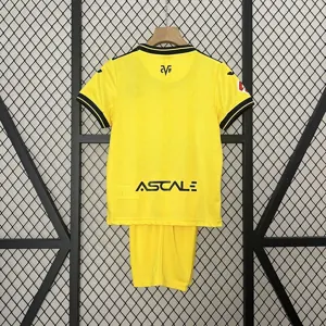 24-25 Villarreal Home Kid Kits Youth Apparels Football AAAAJersey Yupoo 6