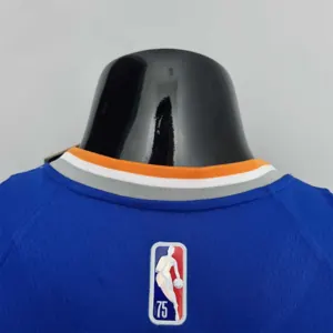 75th Anniversary Ross #4 New York Knicks Blue NBA Jersey 8