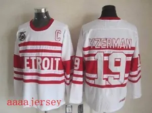 Detroit Red Wings retro ice hockey jersey M-3XL 底特律红翼队复古冰球服 1