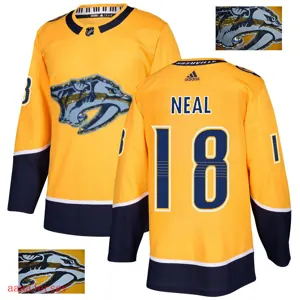 2018 Nashville Predators ice hockey jersey M-3XL 纳什维尔掠夺者队时尚亮片款冰球服 3
