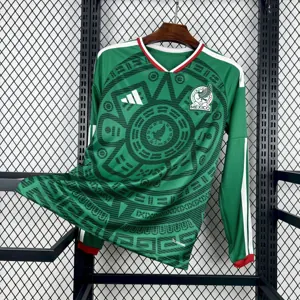 2026 World Cup Mexico Home Kit Football Long Sleeve T-Shirt AAAAJersey Dropship Yupoo
