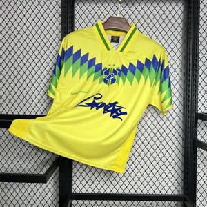 1995 Brazil Home Retro Corteiz Special Kit Vintage Shirt Soccer AAAAJersey Yupoo 3