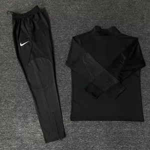 23-24 Sporting Lisbon Long Sleeve Kits Black Training Suits Football Jerseys Yupoo 1