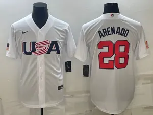 USA 2023 World Cup Baseball Jerseys 34