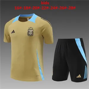 2024 Argentina Kids Training Soccer Jerseys Football Shirts