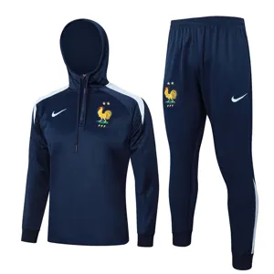 2024 France Hoodie Long Sleeve Training Suit Football Shirts