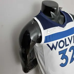 75th Anniversary Minnesota Timberwolves TOWNS#32 Royal White NBA Jersey 1