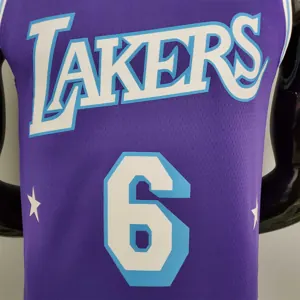 2022 75th Anniversary James #6 Lakers City Edition Purple 7