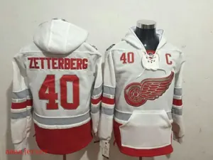 Detroit Red Wings hoodie ice hockey jersey M-3XL 底特律红翼队帽衫冰球服 4