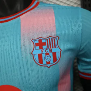 25-26 Barcelona Blue&Pink Special Edition Kit Player Version Shirt Soccer AAAAJersey Yupoo 2