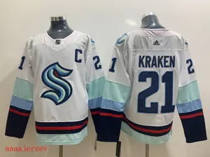 Seattle Kraken ice hockey jersey M-3XL 西雅图海妖队冰球服 1