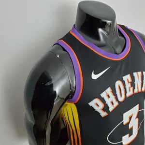 2022 Season Paul #3 Suns City Edition Black NBA Jersey 3