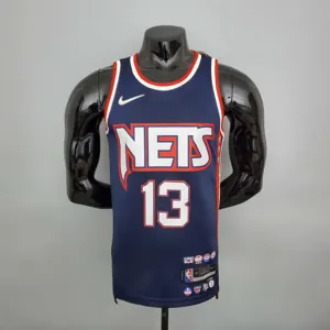 2022 75th Anniversary Harden #13 Nets City Edition Royal Blue