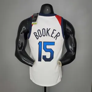 2021 Olympics BOOKER#15 USA Team USA White Red 4