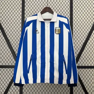 2024 Argentina Trench Coat Reversible White&Blue Double-Sides Jacket AAAAJersey Wholesale Yupoo 6