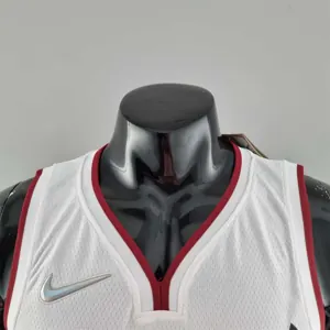75th Anniversary Miami Heat WADE #3 White NBA Jersey 3