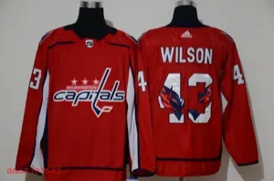 Washington Capitals printed version ice hockey jersey M-3XL 华盛顿首都队印花版冰球服 1
