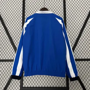 23-24 Santos Laguna Reversible Windbreaker White&Blue Double-Sides Jacket Soccer Jerseys For Sa 6