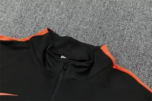 2026 Netherlands Mens Kit Black Half Pull Training Suit Yupoo 7 6