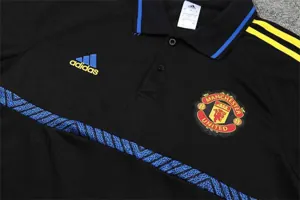 Manchester United Polo black and yellow-three sides 15