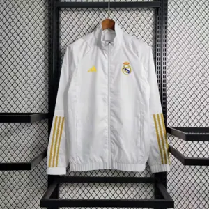 23-24 Real Madrid White Windbreaker Jackets Soccer Jerseys Yupoo