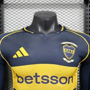 25-26 Boca Junior Home Kit Player Version Shirt Long Sleeve AAAAJersey Yupoo 5