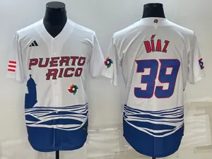 White Puerto Rico 2023 World Cup Baseball Jerseys 28