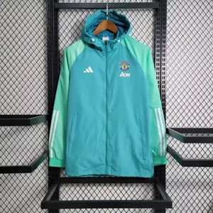 Windbreaker Manchester United Green S-XXL Cheap Soccer Jerseys