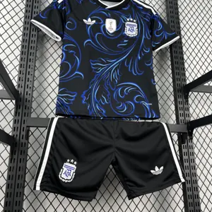 2026 World Cup Argentina Away Kids Kit Football Youth Apparels AAAAJersey Supply Yupoo 6 6