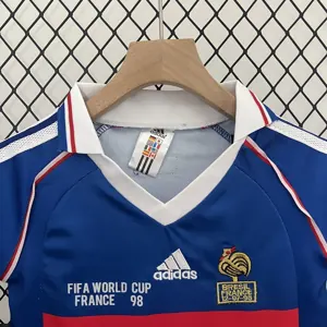 1998 France Home Kids Retro Kits World Cup Shirt Soccer Jerseys Yupoo 10
