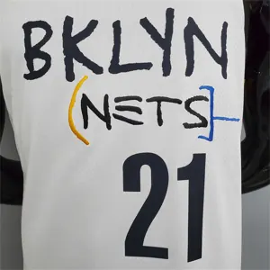 Nets Aldridge #21 graffiti (white) 3