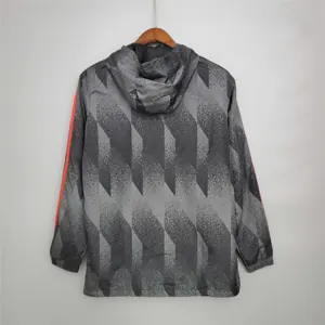 21-22 Bayern Munich Black Pattern Windbreaker 2