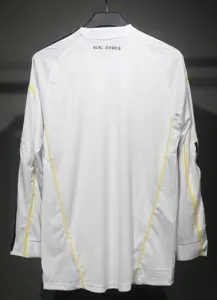 09-10 Real Madrid Home Retro Kit Vintage Player Version Long Sleeve Shirt AAAAJersey Dropship Y 2