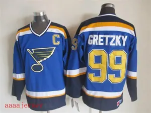 St. Louis Blues retro ice hockey jersey M-3XL 圣路易蓝调队复古冰球服