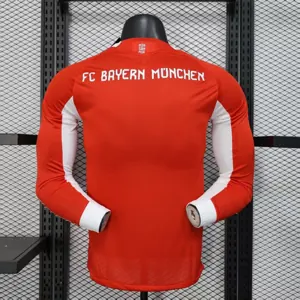 25-26 Bayern Munich Home Kit Player Version Soccer Long Sleeve AAAAJersey Yupoo 1