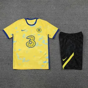 22-23 Chelsea Training Suit Short Sleeve Kit Yellow 9