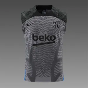 22-23 Barcelona vest training suit kit grey 11