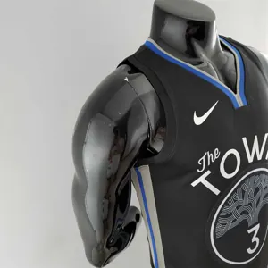 2020 POOLE#3 Warriors City Edition Black &amp; Grey NBA Jersey 4