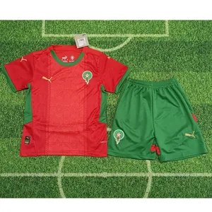 24-25 Morocco Home Kid Kits Youth Apparels Soccer AAAAJersey Yupoo