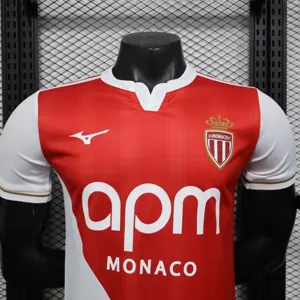 25-26 Monaco Home Kit Player Version Shirt Football AAAAJersey Supplier Yupoo 6