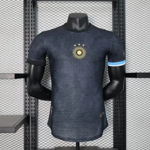2023 Argentina Special Edition Black Messi #10 Player Version S-XXL Cheap Soccer Jerseys 4