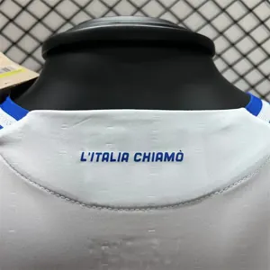 2024 Italy away white long sleeve player version 5