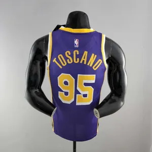 TOSCANO #95 Los Angeles Lakers Purple NBA Jersey 5