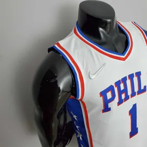 75th Anniversary Philadelphia 76ers HARDEN#1 White NBA Jersey 6